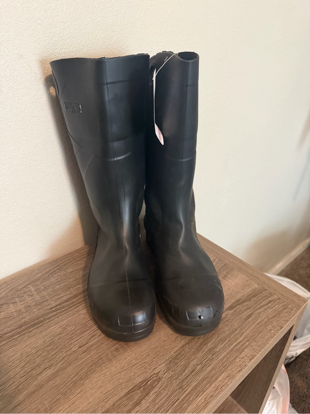 Men's Tall Black Waterproof Work Boots